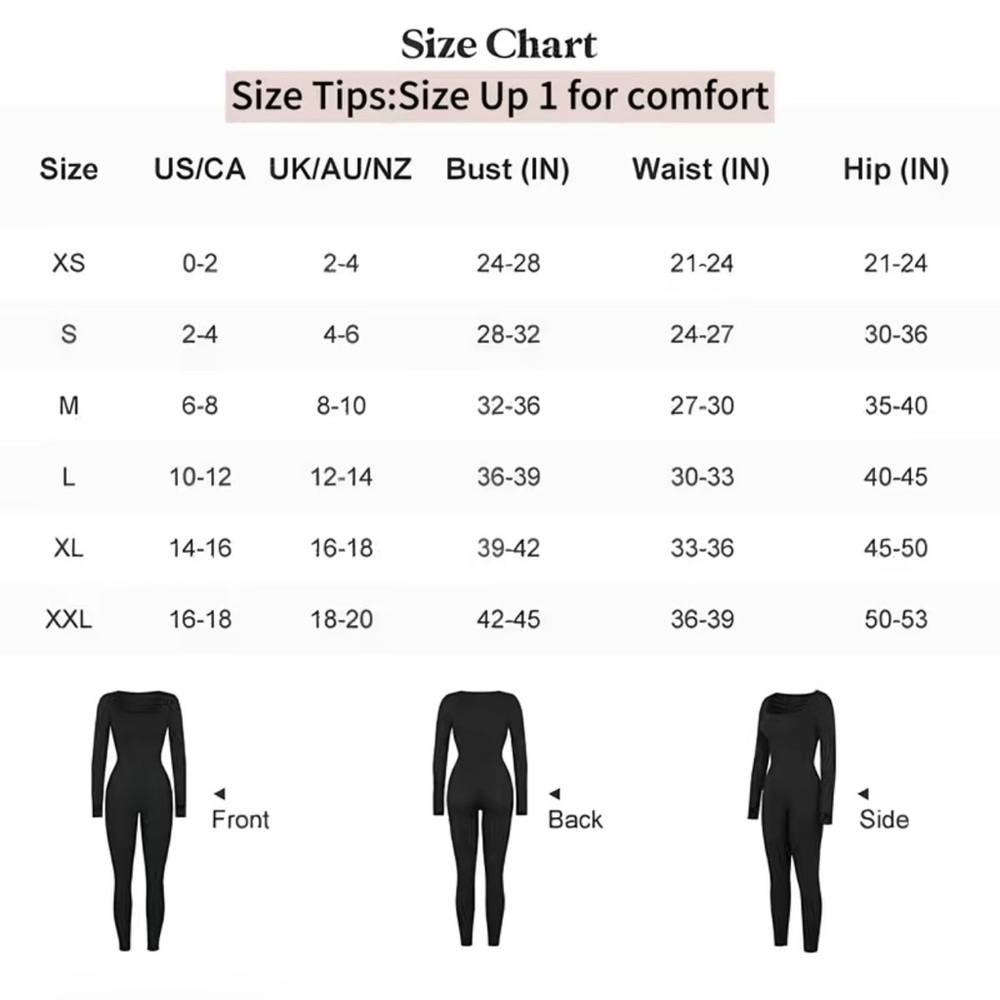 Popilush | Ribbed Long Sleeve Tummy Control Jumpsuit - Picture 9 of 9